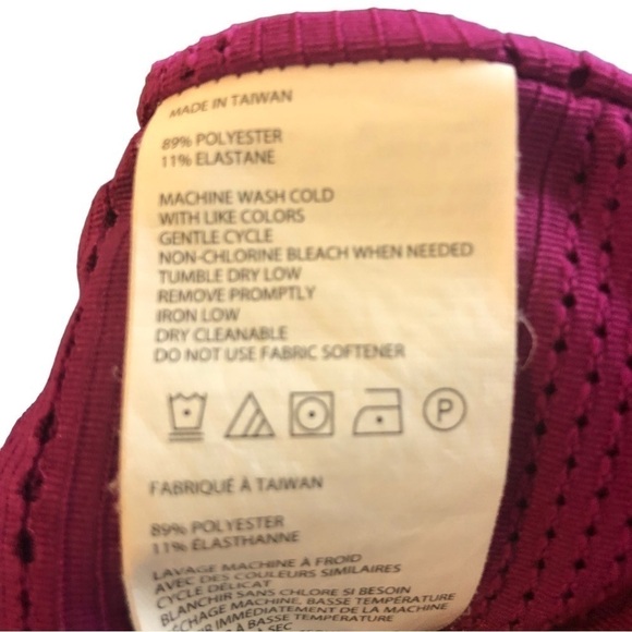 Prana Breathe Outer Layer Racerback Tank Top Women XL Magenta Perforated Air - Picture 8 of 8